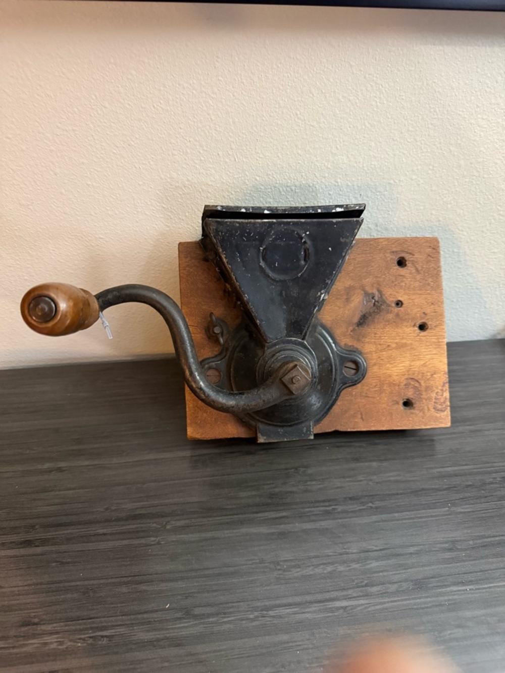 Antique Authentic Chuck Wagon Coffee Grinder Western Farmhouse Primitive